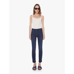 NWT Mother Mid Rise Dazzler Ankle Chip on My Shoulder Dark Wash Straight Size 31